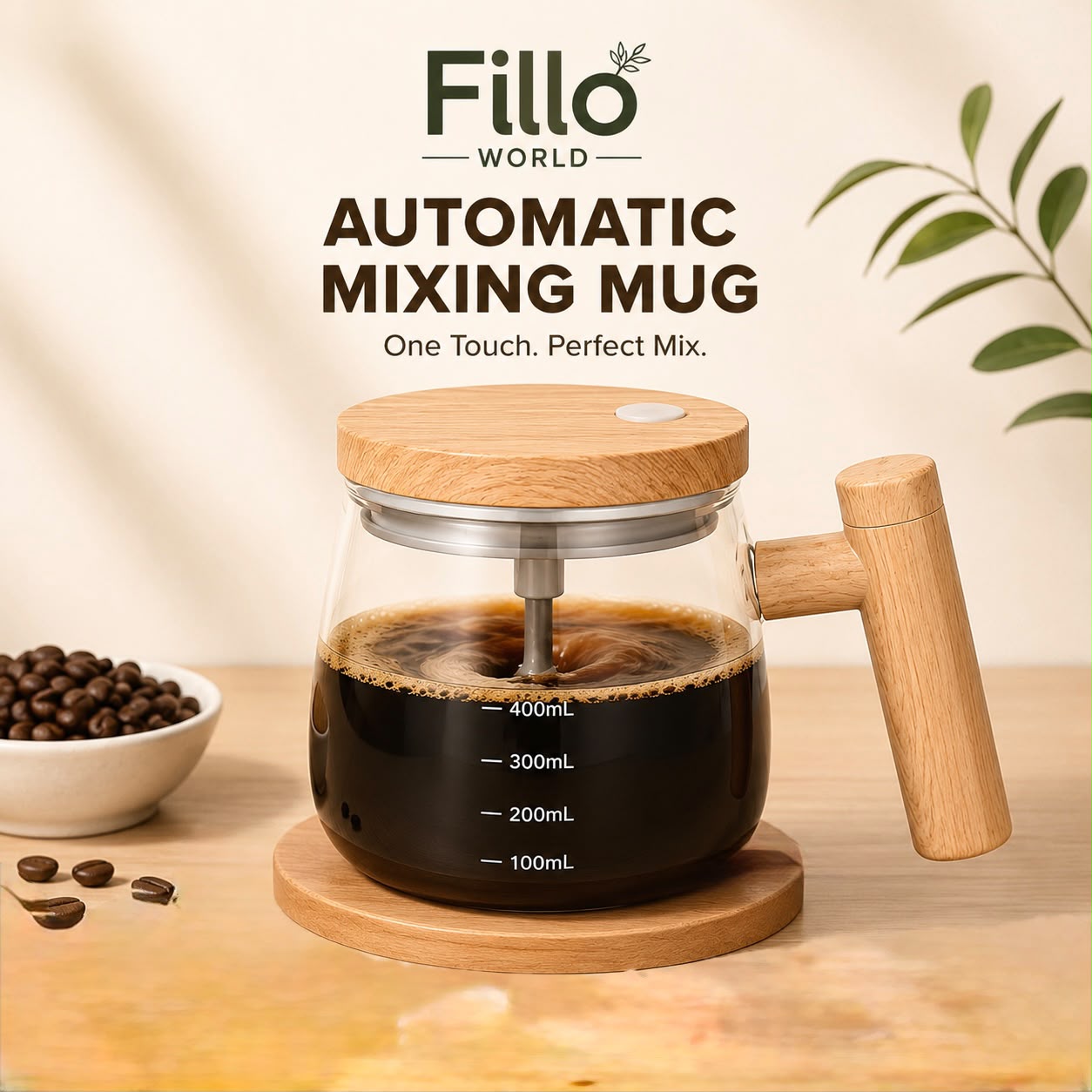 FilloWorld™ Automatic Mixing Mug