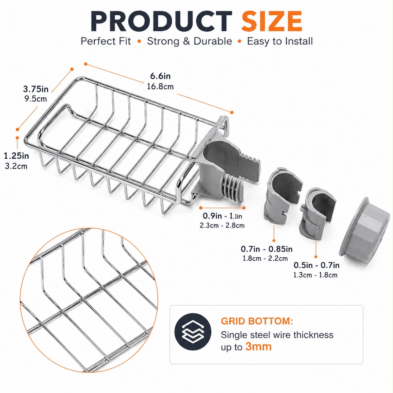 Fillo World™ Sink Caddy Organizer